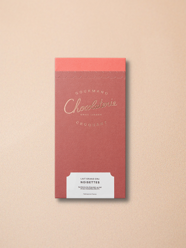 Tablette chocolat Lait Grand Cru Noisettes